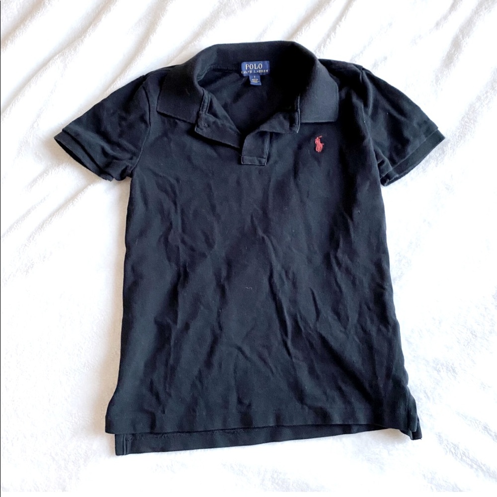 POLO BY RALPH LAUREN Boys Black Polo Shirt